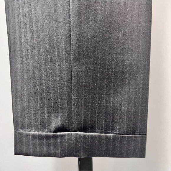 ERMENEGILDO ZEGNA Pin Stripe Two-Piece Wool Suit Trofeo 600 Gray 48R Italy - Picture 15 of 15